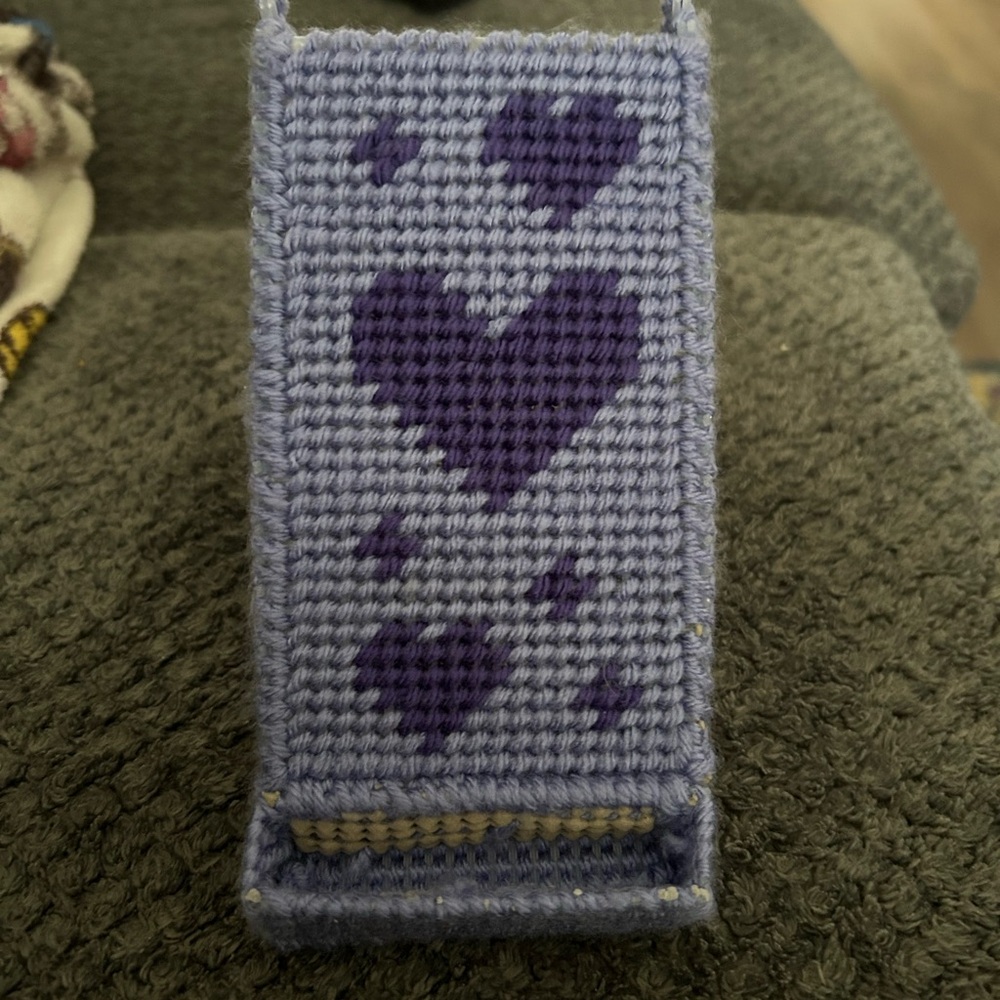 Handcrafted Purple phone Stand Case - Compatible phone Accessory